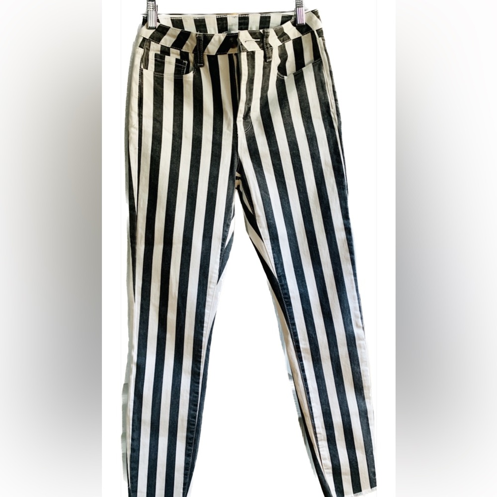 Dex Black & White Stripe Jean